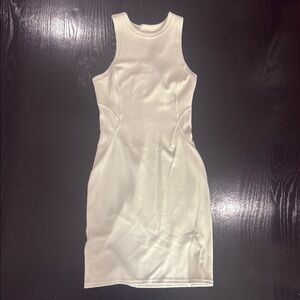 Lululemon Ribbed Softstreme Slim-Fit Tank white dress - like new